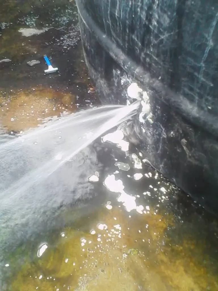 Leak from lower part of Polytank