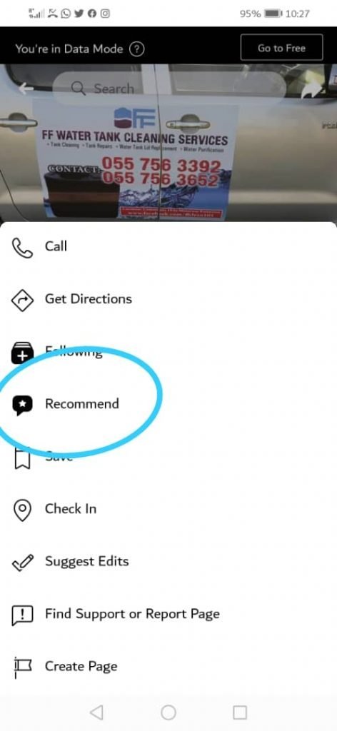 Recommend FF Buttton