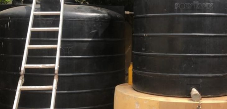 Polytanks to be cleaned